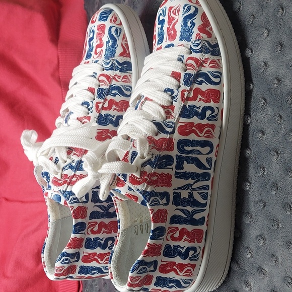 - KENZO Paris Tennix low top sneakers ME 39 US ( 6.5 M 8.5 W) Nappa Mermaid - Picture 6 of 12